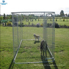 galvanisierte Kettenverbindungshundehundehauszaunhinterhofgroßes Haustierkäfigstiftlauf